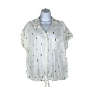 Button up cactus T from Old Navy